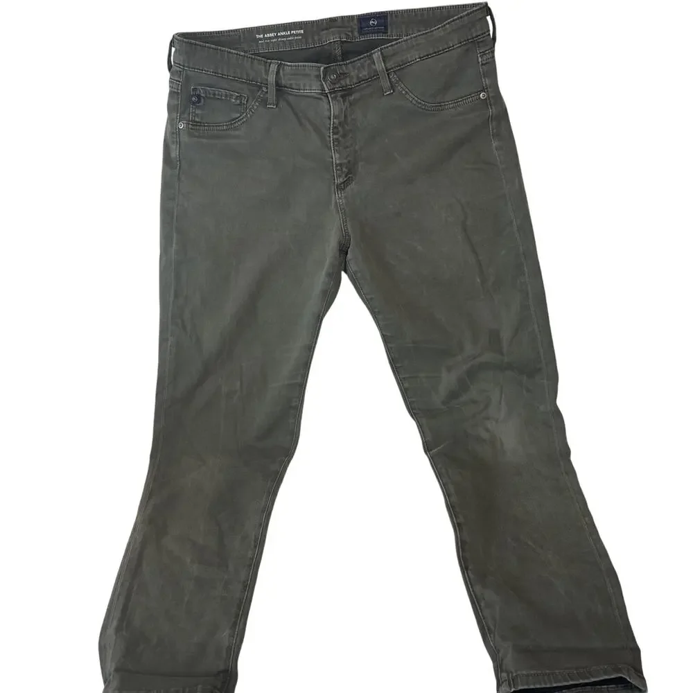 AG Adriano Goldschmied The Abbey Mid-Rise Super Skinny Ankle Jeans Size 30P